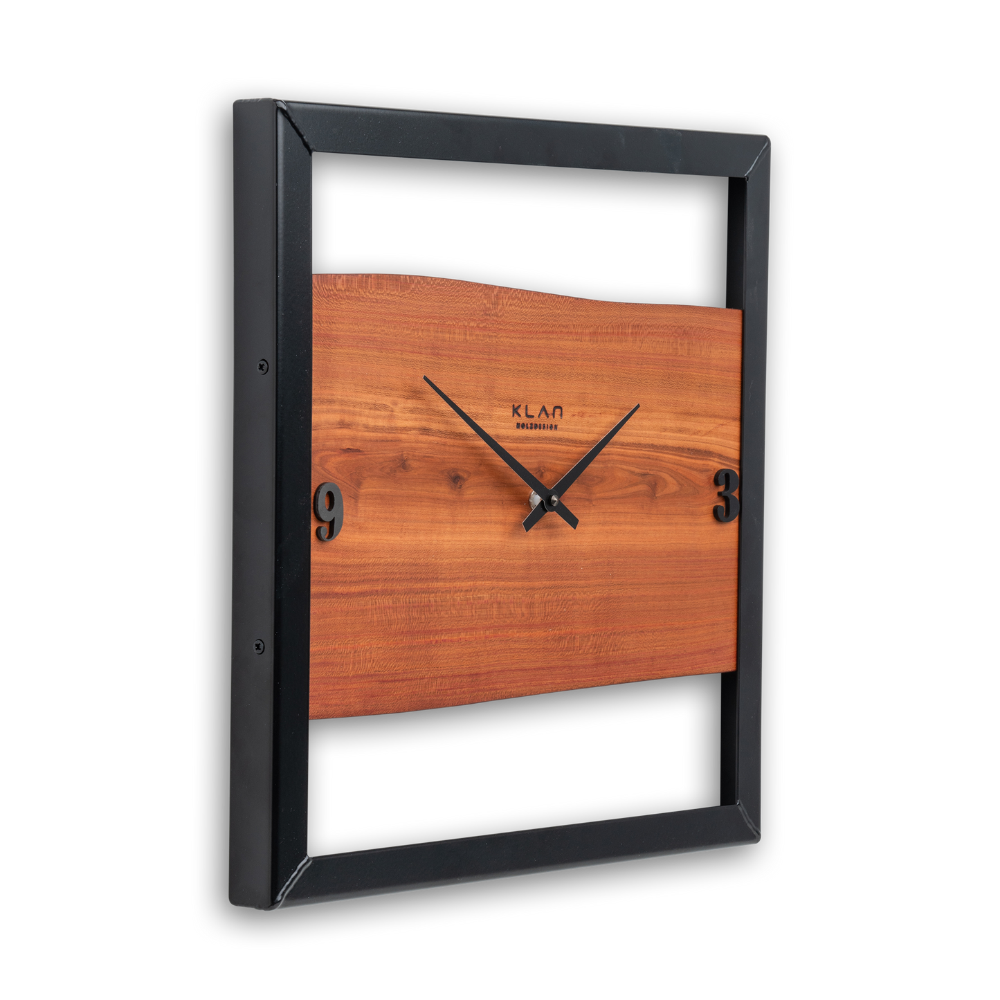 Wanduhr aus Holz Quadratisch No 409