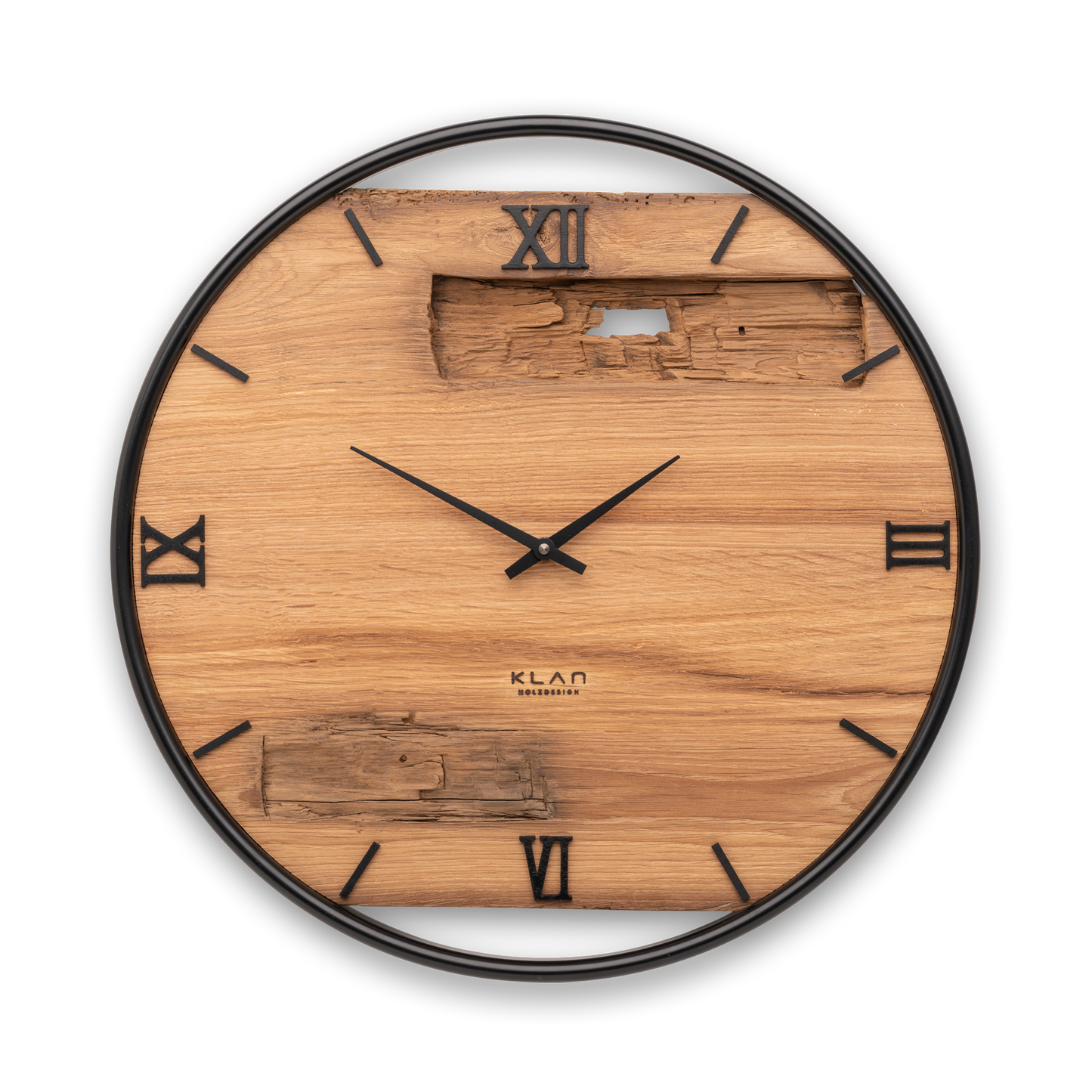 Wanduhr aus Altholz No 444 45cm