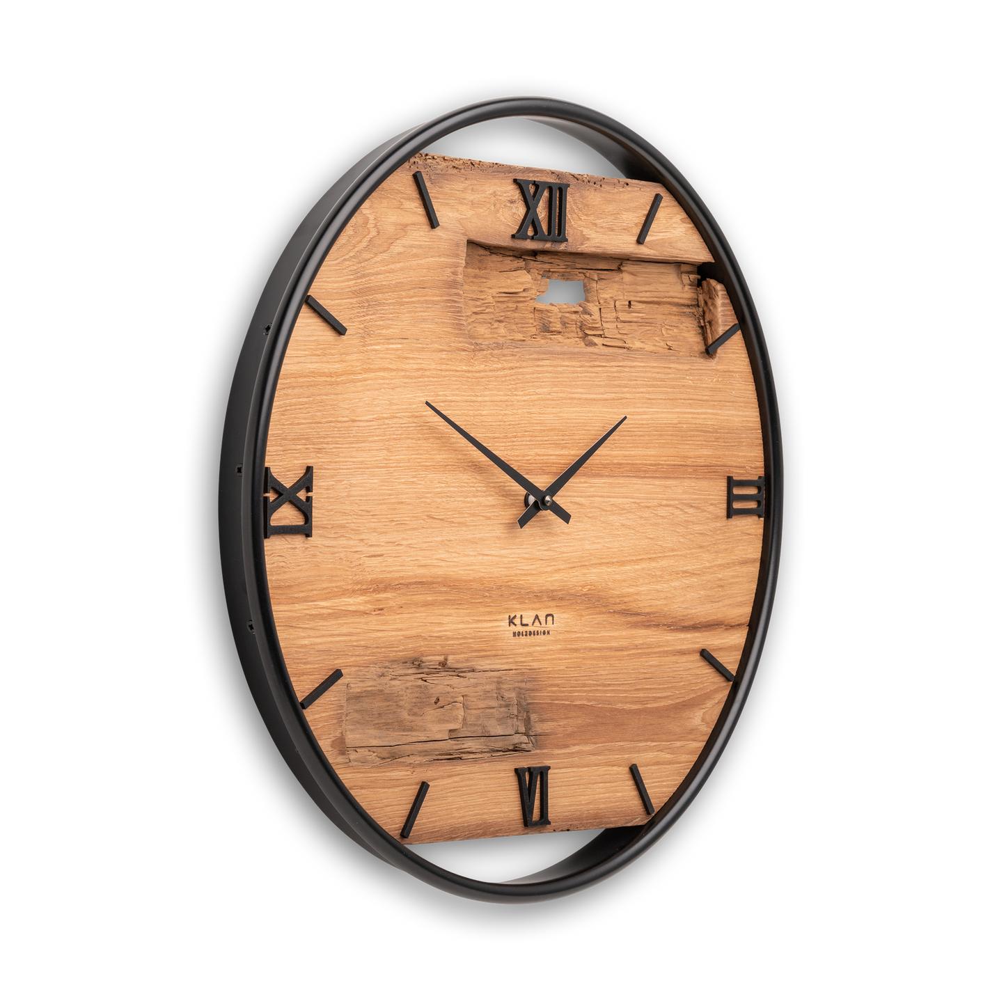 Wanduhr aus Altholz No 444 45cm