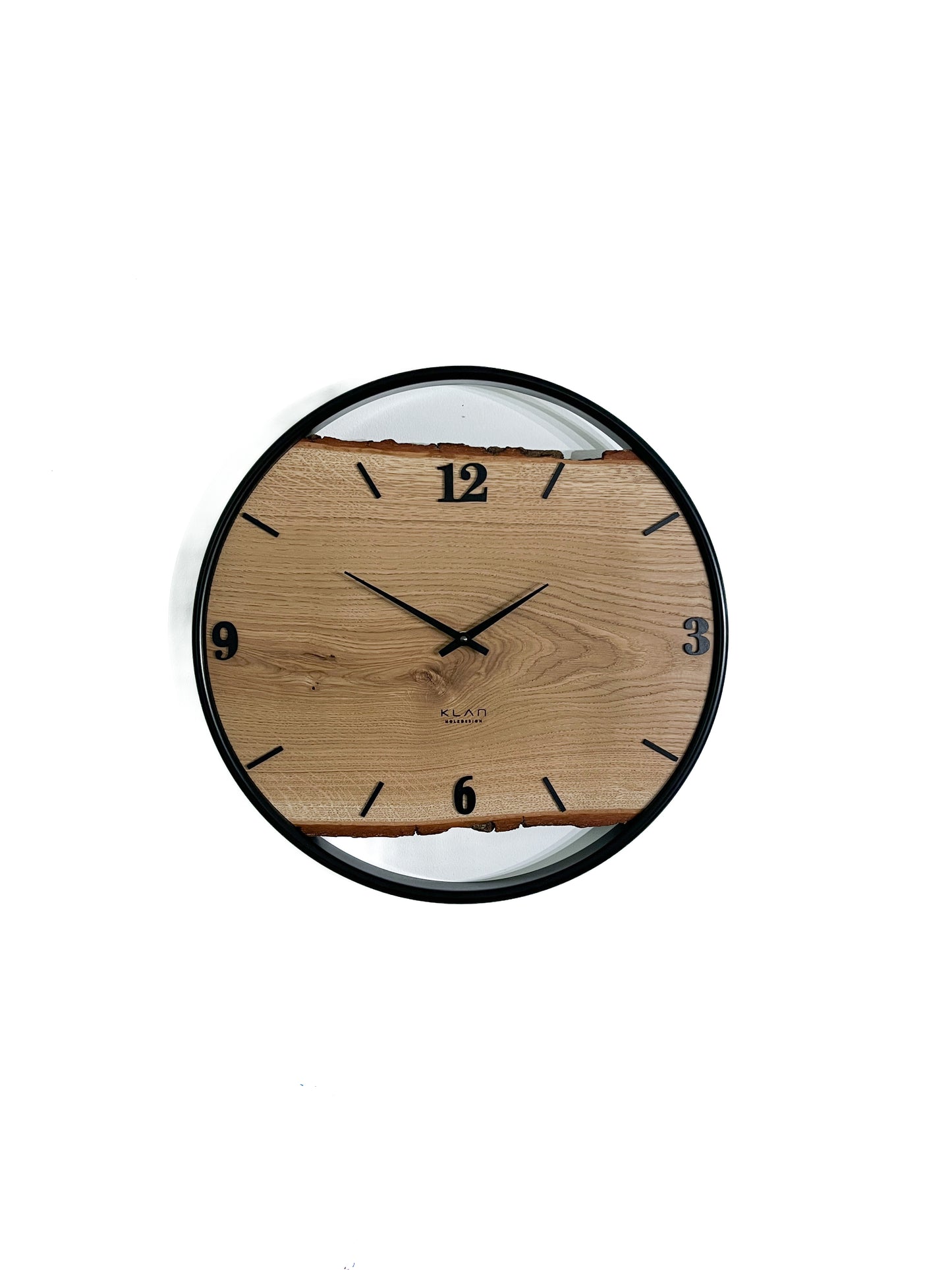 Wall clock made of wood/oak NO 410 45cm 