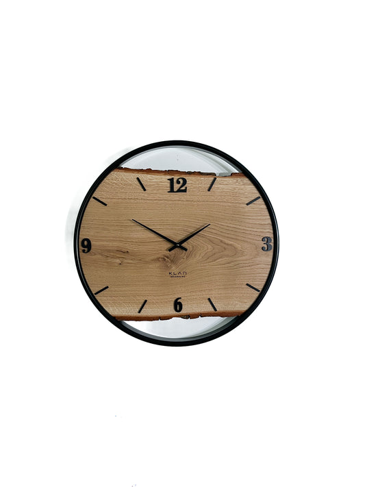 Wall clock made of wood/oak NO 410 45cm 