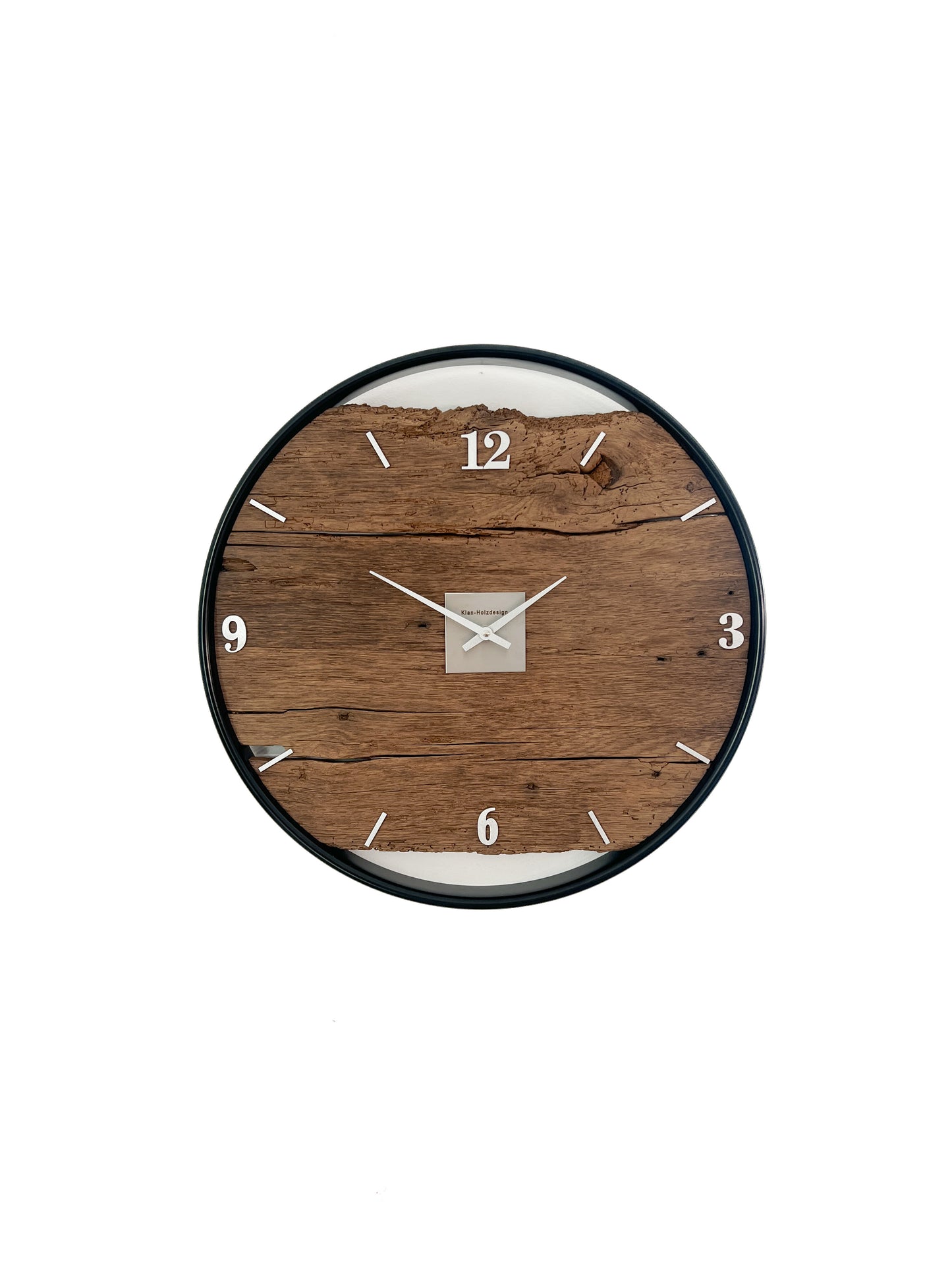 Wall clock made of wood/oak No 352 50cm 