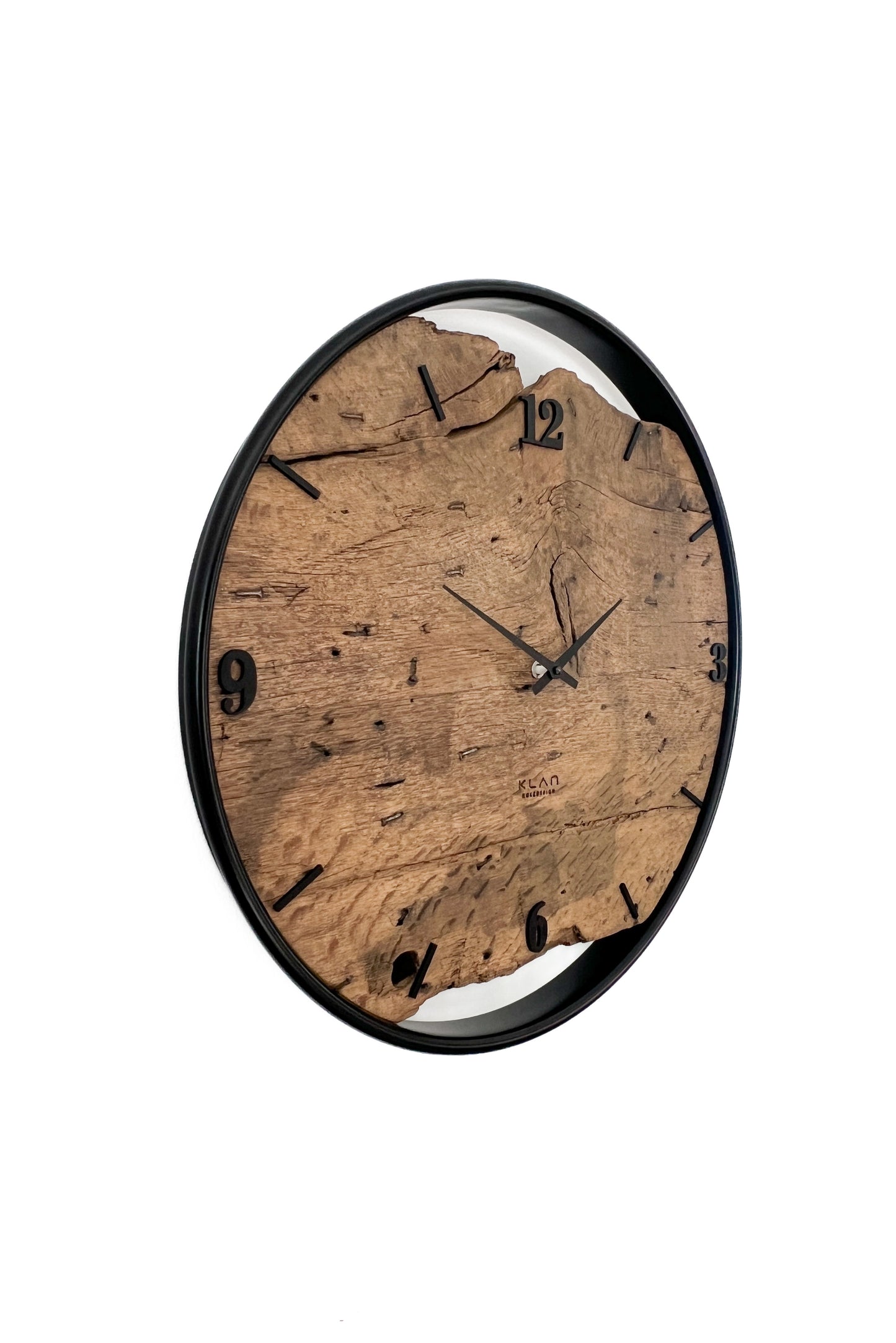 Wall clock made of wood/oak No 352 50cm 