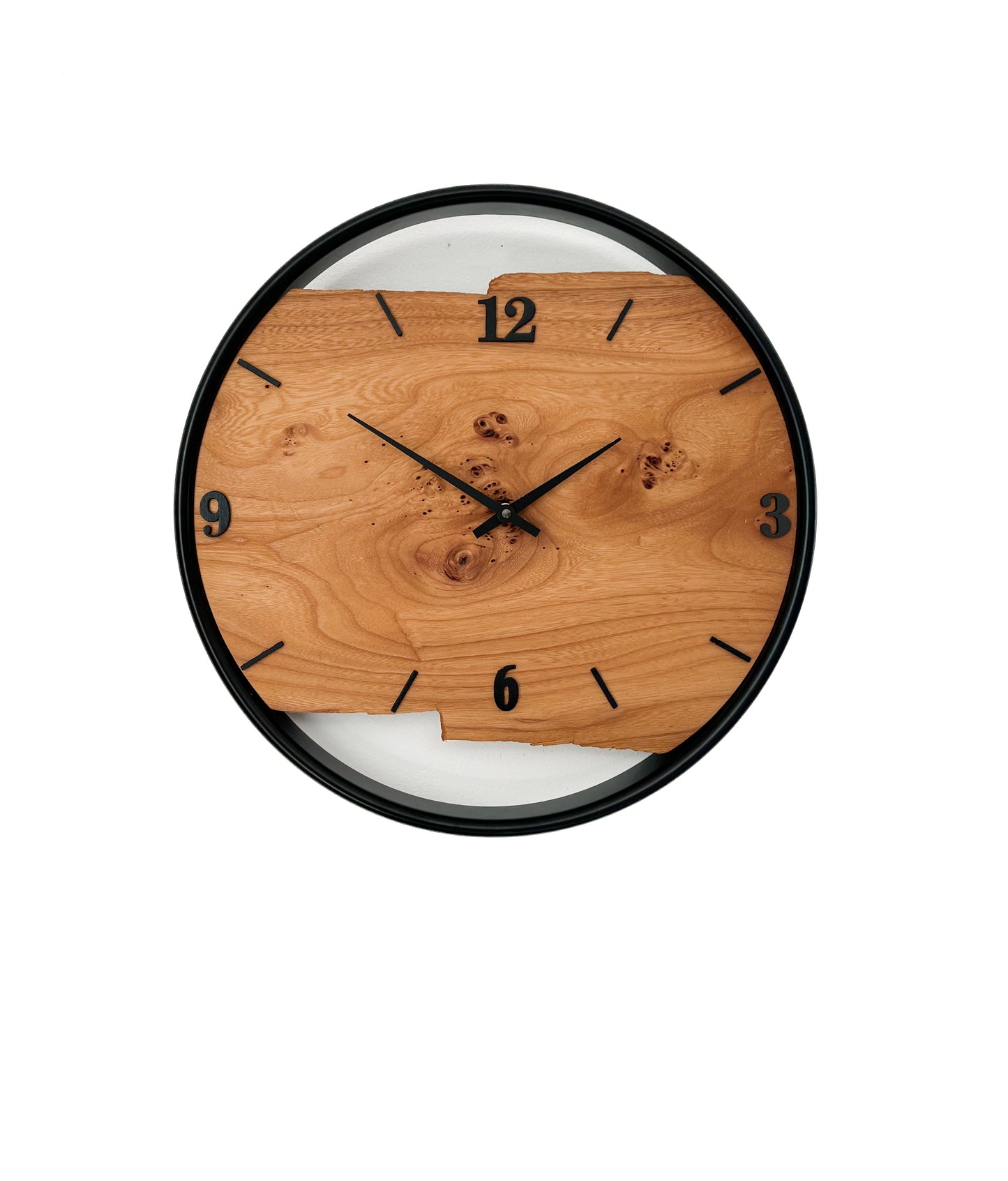 Wanduhr aus Holz/Ulme NO 475 40cm