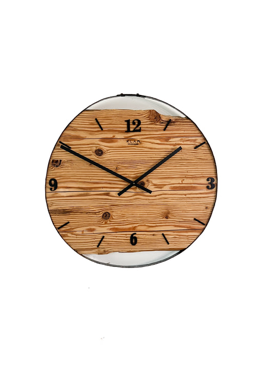 Wall clock made of wood/oak No 352 50cm 
