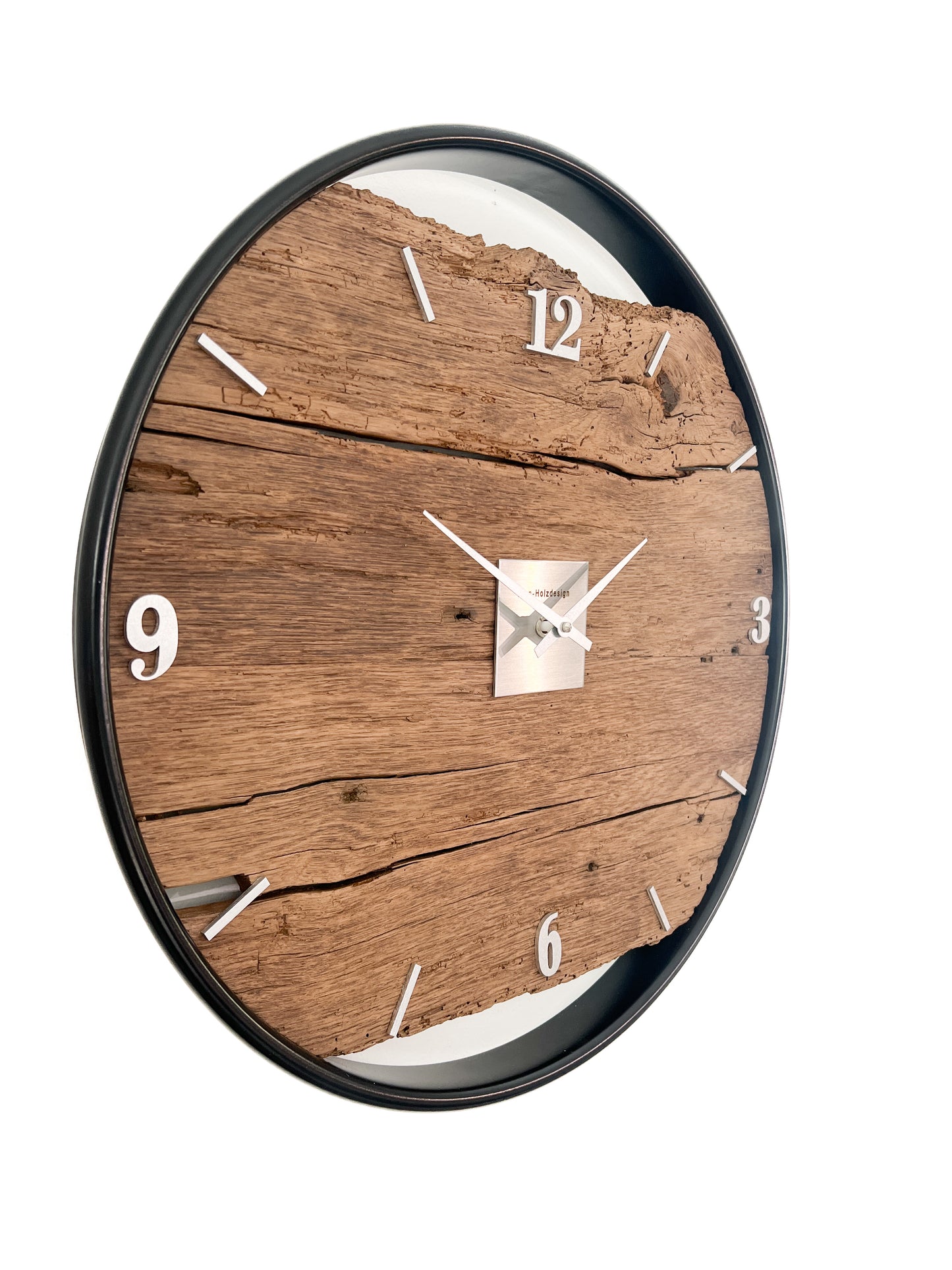 Wall clock made of wood/oak No 352 50cm 