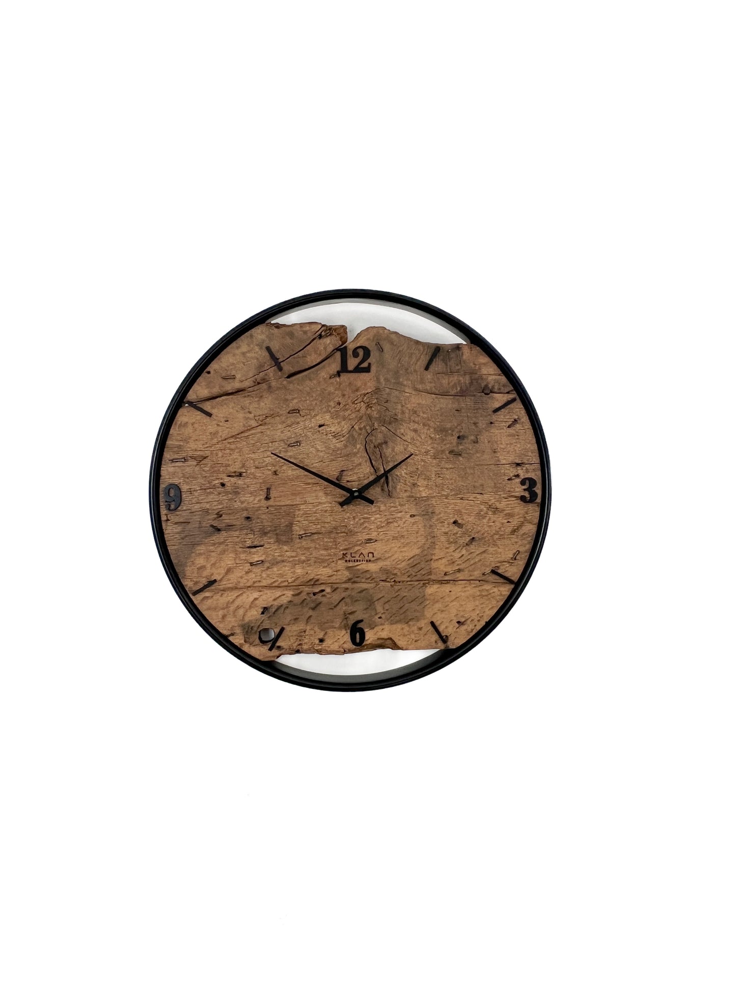 Wall clock made of wood/oak No 352 50cm 