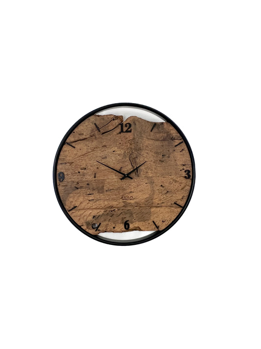 Wall clock made of wood/oak No 352 50cm 