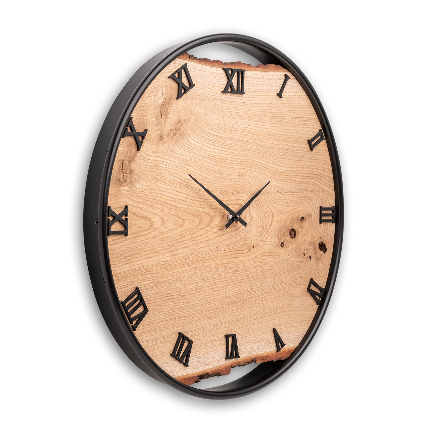 Wall clock made of wood/oak No 352 50cm 