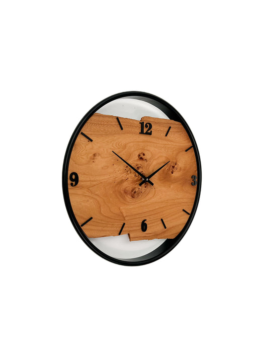 Wanduhr aus Holz/Ulme NO 475 40cm