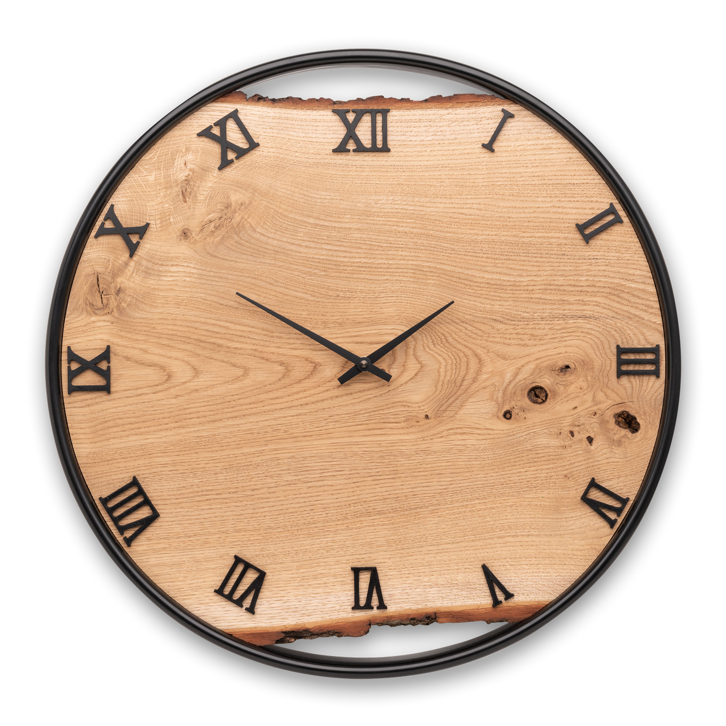 Wall clock made of wood/oak No 352 50cm 