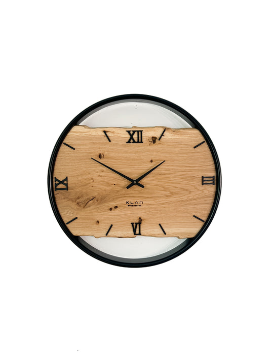 Wanduhr aus Holz/Eiche NO 527    40cm