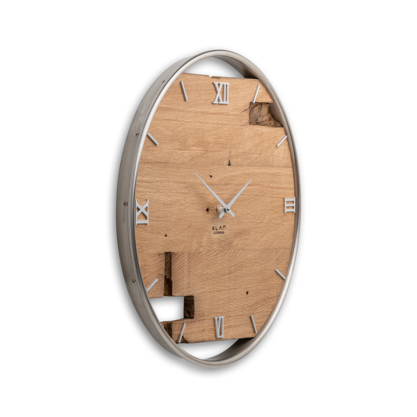 Wall clock made of wood/oak No 352 50cm 