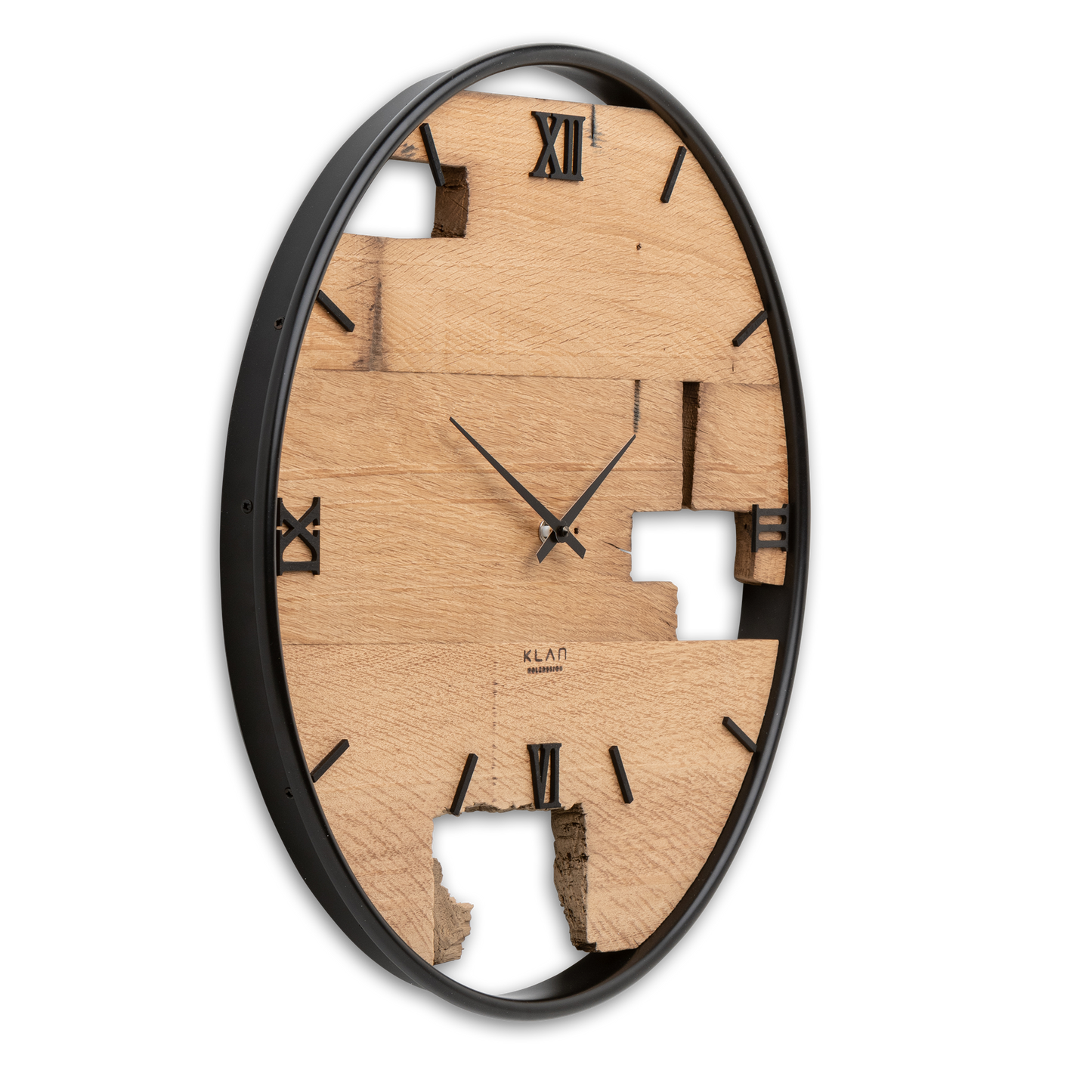 Wall clock made of wood/oak No 352 50cm 