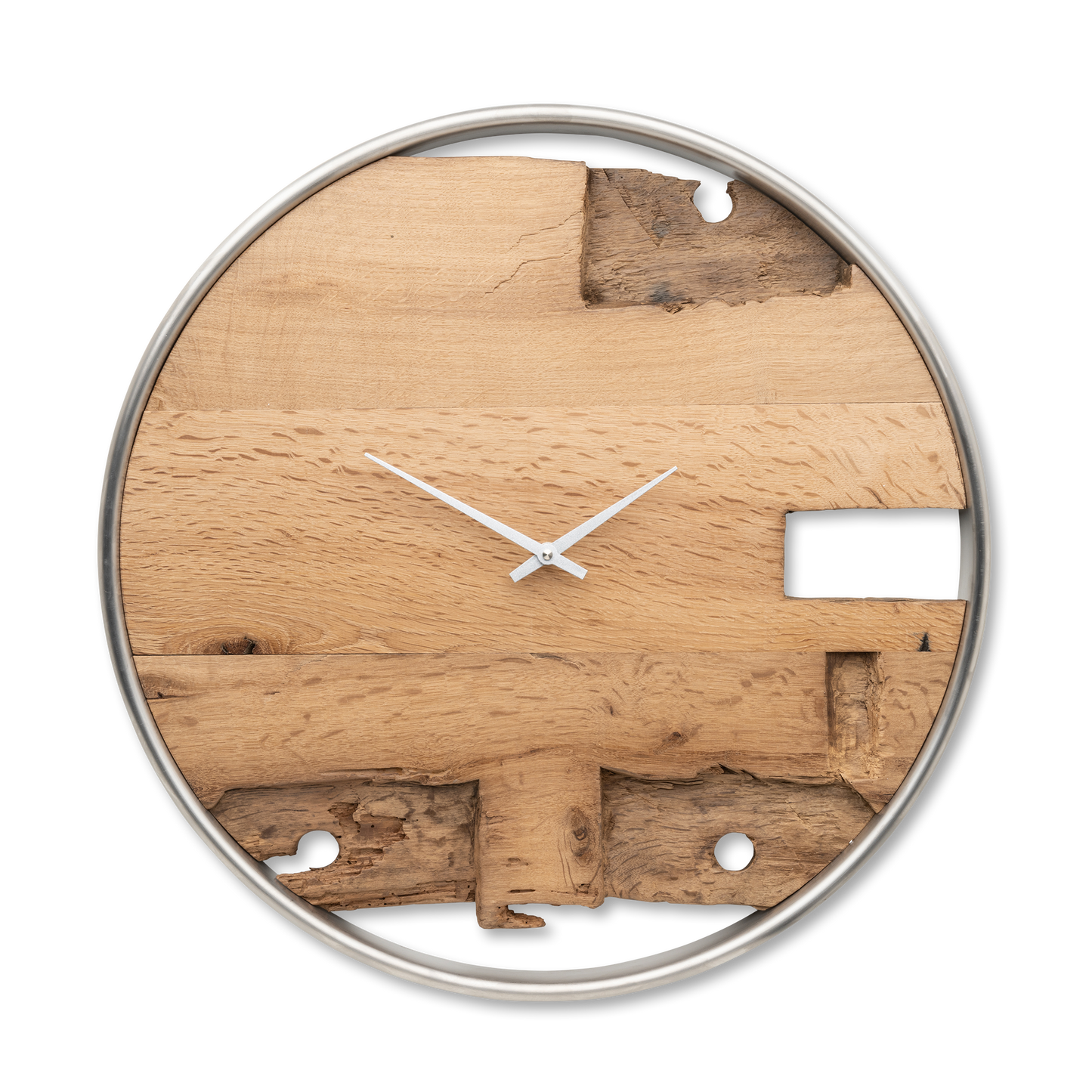 Wall clock made of wood/oak No 352 50cm 