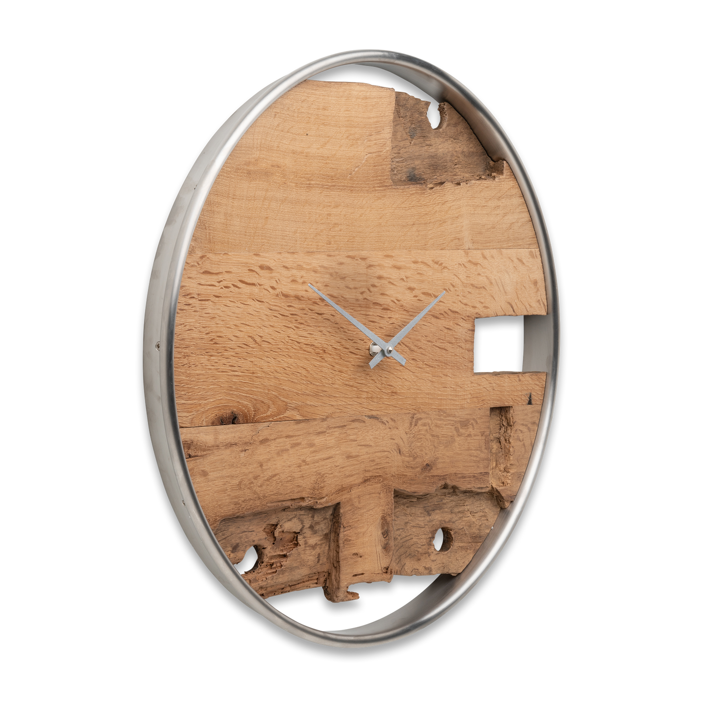 Wall clock made of wood/oak No 352 50cm 