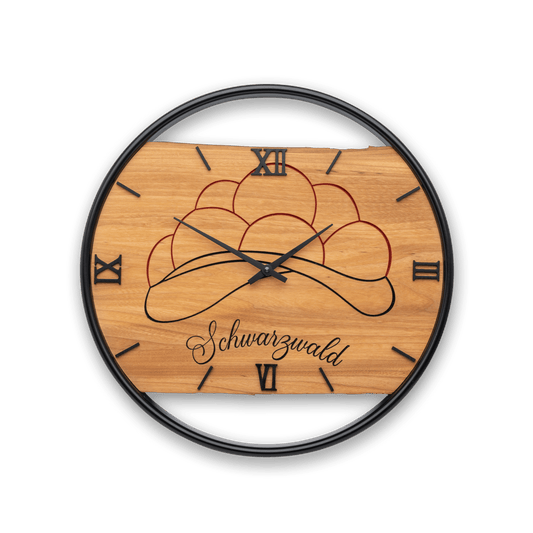 Schwarzwalduhr Holz/Ulme No 331 40cm Klan-Holzdesign 