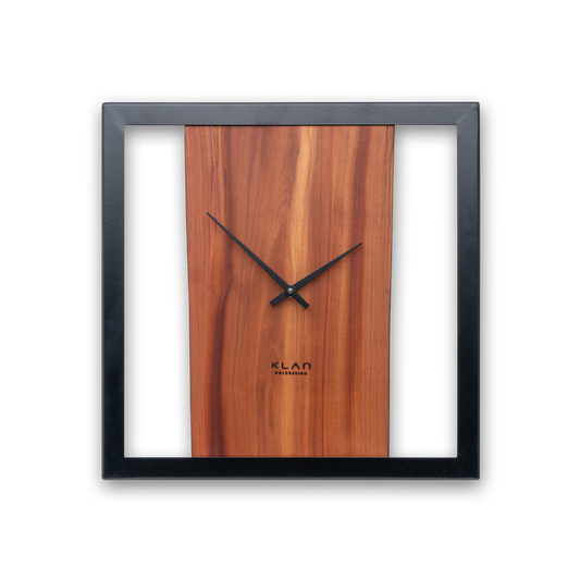 Wooden wall clock square No 406