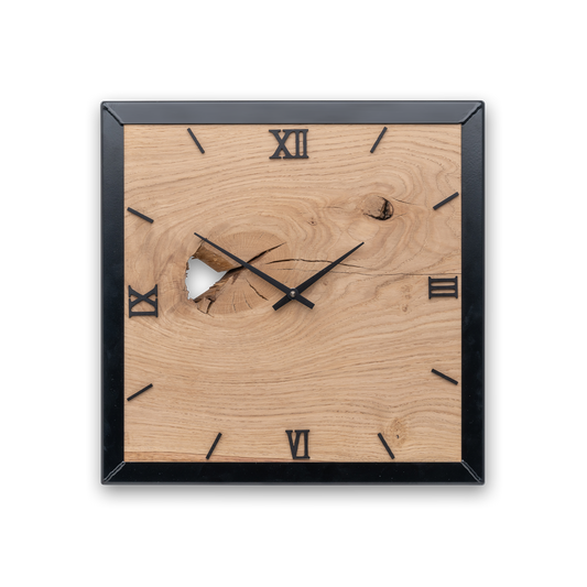 Wooden wall clock square NO 408 40x40cm