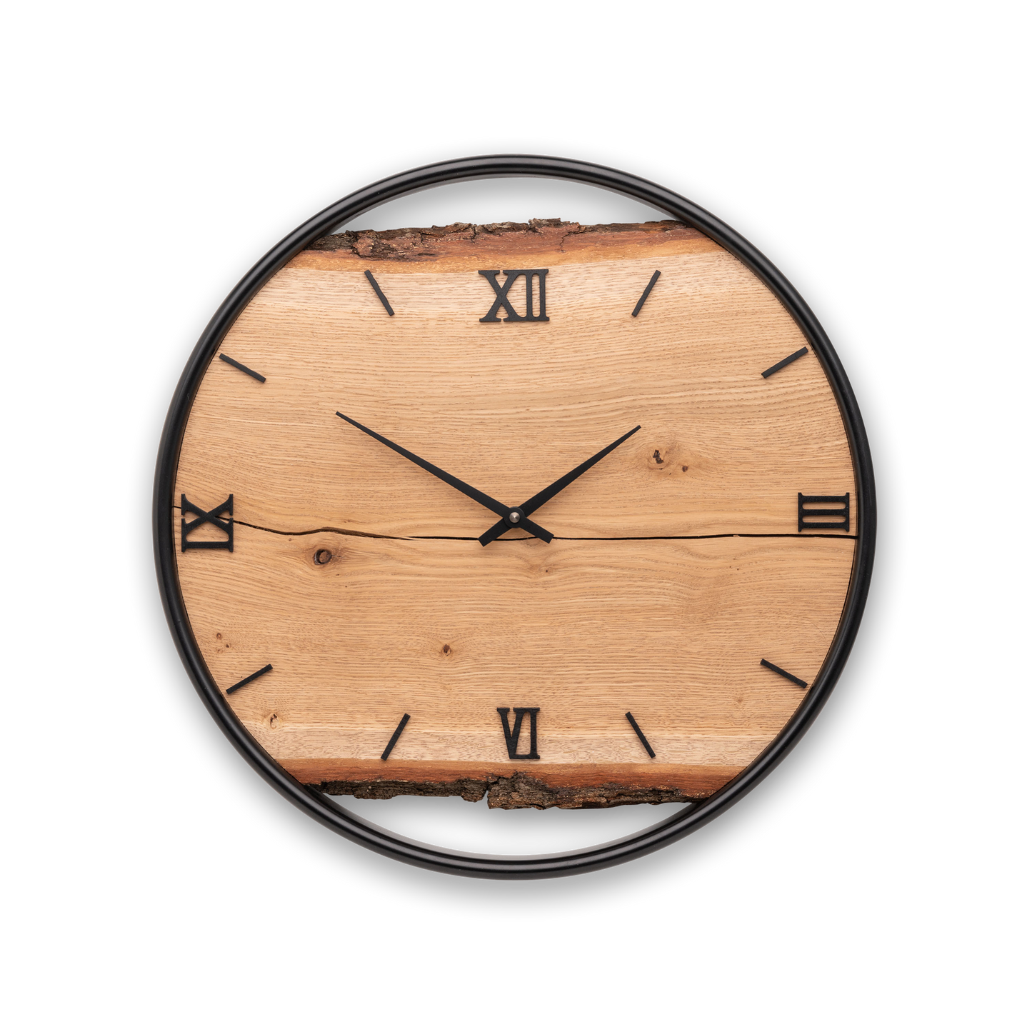 Wall clock made of wood/oak NO 423 40cm 