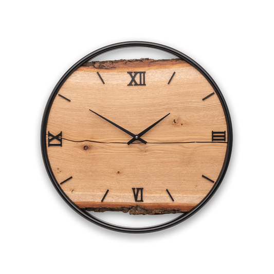 Wall clock made of wood/oak NO 423 40cm 