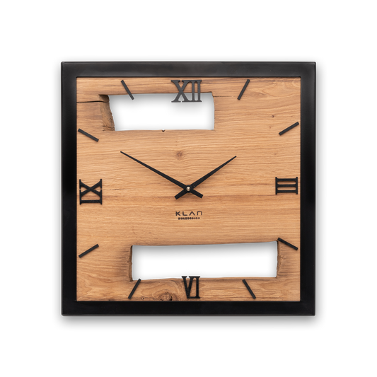 Wanduhr aus Holz Quadratisch NO 436    40x40cm