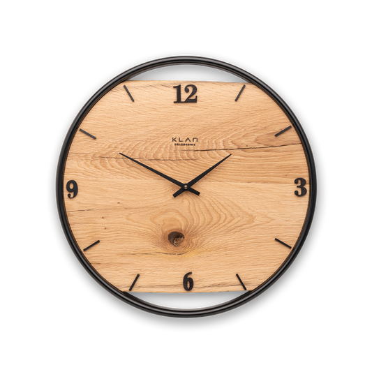 Wall clock made of reclaimed wood NO 382 40cm 